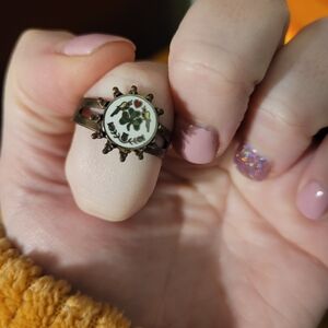 Floral Enamel Ring